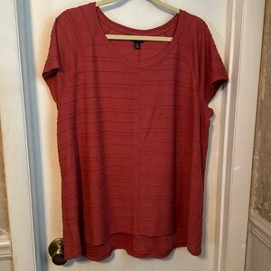 Simply Vera Short Sleeve Tunic Style Top Size XXL